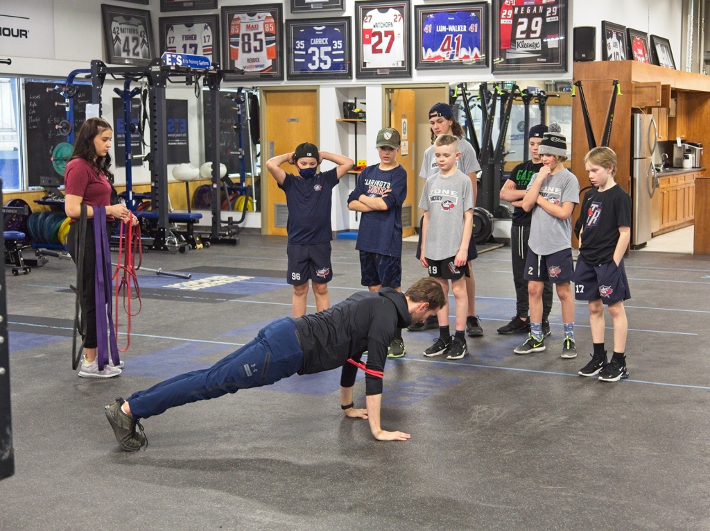 ETS Athletes in training
